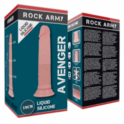 Comprar ROCKARMY - AVENGER DILDO REALÍSTICO LIQUID SILICONE 19 CM -O- 3.98 CM al mejor precio - Envíos Discretos