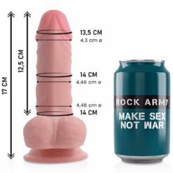 Comprar ROCKARMY - DUAL DENSITY PANZER DILDO REALISTA 17 CM -O- 4.46 CM al mejor precio - Envíos Discretos