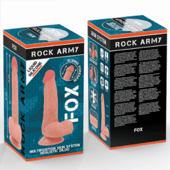 Comprar ROCKARMY - FOX DILDO REALISTA DDUAL DENSITY LIQUID SILICONE 19 CM -O- 3.2 CM al mejor precio - Envíos Discretos