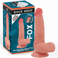 Comprar ROCKARMY - FOX DILDO REALISTA DDUAL DENSITY LIQUID SILICONE 19 CM -O- 3.2 CM al mejor precio - Envíos Discretos
