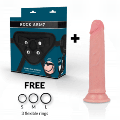 Comprar ROCKARMY - HARNESS + LIQUID SILICONE DILDO PREMIUM AVENGER 19 CM -O- 3.98 CM al mejor precio - Envíos Discretos