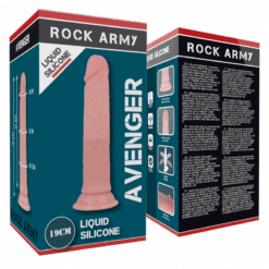 Comprar ROCKARMY - HARNESS + LIQUID SILICONE DILDO PREMIUM AVENGER 19 CM -O- 3.98 CM al mejor precio - Envíos Discretos