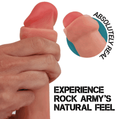Comprar ROCKARMY - RANGER DILDO REALISTA DUAL DENSITY LIQUID SILICONE 22 CM -O- 3.6 CM al mejor precio - Envíos Discretos