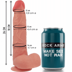 Comprar ROCKARMY - RAPTOR DILDO REALISTA DUAL DENSITY LIQUID SILICONE 24 CM -O- 4.4 CM al mejor precio - Envíos Discretos