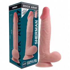 Comprar ROCKARMY - SHERMAN DILDO REALISTA DUAL DENSITY 24 CM -O- 4.62 CM al mejor precio - Envíos Discretos
