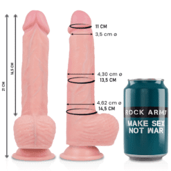 Comprar ROCKARMY - SPITFIRE DILDO REALÍSTICO LIQUID SILICONE 21 CM -O- 4.62 CM al mejor precio - Envíos Discretos