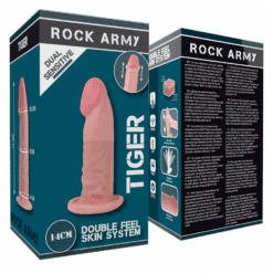 Comprar ROCKARMY -TIGER DILDO REALISTA DUAL DENSITY14 CM -O- 4.46 CM al mejor precio - Envíos Discretos