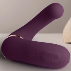 Comprar ROCKS- OFF - GEMINI VIBRADOR DUAL PUNTO G Y ESTIMULADOR CLÍTORIS MORADO al mejor precio - Envíos Discretos