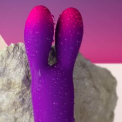Comprar ROCKS- OFF - GLO-GIRL BUNNY VIBRADOR FLEXIBLE MORADO al mejor precio - Envíos Discretos