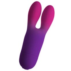 Comprar ROCKS- OFF - GLO-GIRL BUNNY VIBRADOR FLEXIBLE MORADO al mejor precio - Envíos Discretos