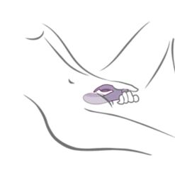 Comprar ROCKS- OFF - GLO- GIRL VIBRADOR RABBIT MORADO al mejor precio - Envíos Discretos