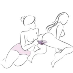 Comprar ROCKS- OFF - GLO- GIRL VIBRADOR RABBIT MORADO al mejor precio - Envíos Discretos