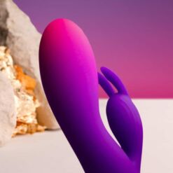 Comprar ROCKS- OFF - GLO- GIRL VIBRADOR RABBIT MORADO al mejor precio - Envíos Discretos
