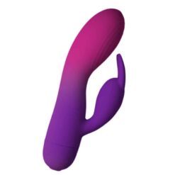 Comprar ROCKS- OFF - GLO- GIRL VIBRADOR RABBIT MORADO al mejor precio - Envíos Discretos