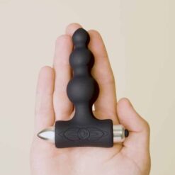 Comprar ROCKS- OFF - PETITE SENSATIONS BUBBLES PLUG ANAL VIBRADOR NEGRO al mejor precio - Envíos Discretos