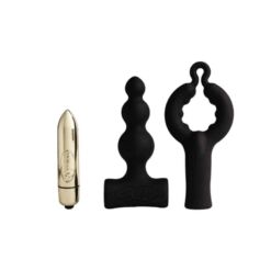 Comprar ROCKS- OFF - PETITE SENSATIONS BUBBLES PLUG ANAL VIBRADOR NEGRO al mejor precio - Envíos Discretos