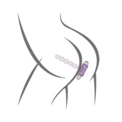 Comprar ROCKS- OFF - PETITE SENSATIONS PEARLS PLUG ANAL VIBRADOR NEGRO al mejor precio - Envíos Discretos