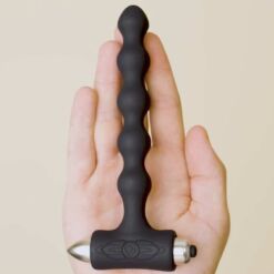 Comprar ROCKS- OFF - PETITE SENSATIONS PEARLS PLUG ANAL VIBRADOR NEGRO al mejor precio - Envíos Discretos