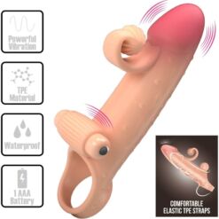 Comprar ROMANCE - FUNDA PARA PENE CON VIBRACIÓN NATURAL al mejor precio - Envíos Discretos