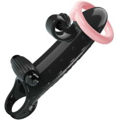 Comprar ROMANCE - FUNDA PARA PENE CON VIBRACIÓN NEGRO al mejor precio - Envíos Discretos