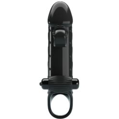 Comprar ROMANCE - FUNDA PARA PENE CON VIBRACIÓN NEGRO al mejor precio - Envíos Discretos