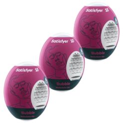 Comprar SATISFYER - 3 HUEVOS MASTURBADORES BUBBLE al mejor precio - Envíos Discretos