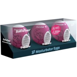 Comprar SATISFYER - 3 HUEVOS MASTURBADORES BUBBLE al mejor precio - Envíos Discretos