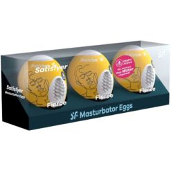 Comprar SATISFYER - 3 HUEVOS MASTURBADORES FIERCE al mejor precio - Envíos Discretos