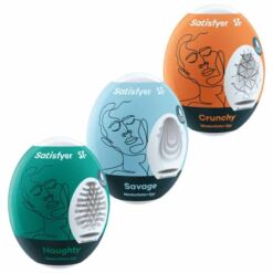 Comprar SATISFYER - 3 HUEVOS MASTURBADORES NAUGHTY, SAVAGE & CRUNCHY al mejor precio - Envíos Discretos