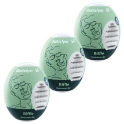 Comprar SATISFYER - 3 HUEVOS MASTURBADORES RIFFLE al mejor precio - Envíos Discretos