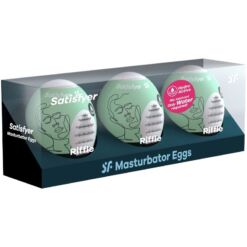 Comprar SATISFYER - 3 HUEVOS MASTURBADORES RIFFLE al mejor precio - Envíos Discretos