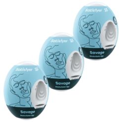 Comprar SATISFYER - 3 HUEVOS MASTURBADORES SAVAGE al mejor precio - Envíos Discretos