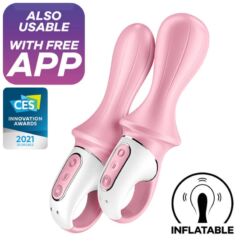 Comprar SATISFYER - AIR PUMP BOOTY 5+ VIBRADOR ANAL INFLABLE ROSA al mejor precio - Envíos Discretos