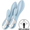 Comprar SATISFYER - AIR PUMP BUNNY 1 VIBRADOR INFLABLE RABBIT AZUL al mejor precio - Envíos Discretos