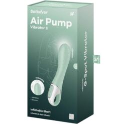 Comprar SATISFYER - AIR PUMP VIBRADOR 3 INFLABLE PUNTO G MENTA al mejor precio - Envíos Discretos