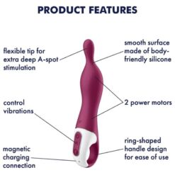 Comprar SATISFYER - AMAZING 1 VIBRADOR PUNTO A BERRY al mejor precio - Envíos Discretos