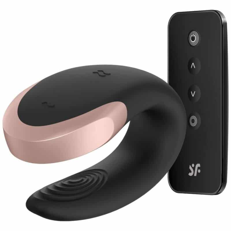 SATISFYER - APP DOUBLE LOVE VIBRADOR PAREJAS LUXURY NEGRO - piKanteo | Despierta tu lado más piKante Comprar SATISFYER - APP DOUBLE LOVE VIBRADOR PAREJAS LUXURY NEGRO al mejor precio - Envíos Discretos