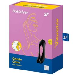 Comprar SATISFYER - CANDY CANE VIBRADOR DEDO NEGRO al mejor precio - Envíos Discretos