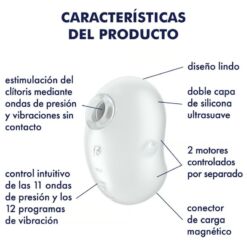 Comprar SATISFYER - CUTIE GHOST VIBRADOR LAY-ON BLANCO al mejor precio - Envíos Discretos