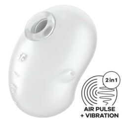 Comprar SATISFYER - CUTIE GHOST VIBRADOR LAY-ON BLANCO al mejor precio - Envíos Discretos