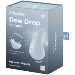 Comprar SATISFYER - DEW DROP VIBRADOR LAY-ON AZUL al mejor precio - Envíos Discretos