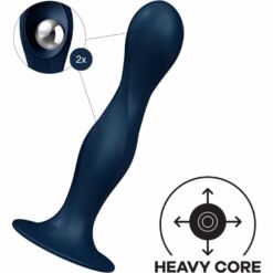 Comprar SATISFYER - DOUBLE BALL-R DILDO SILICONA AZUL al mejor precio - Envíos Discretos
