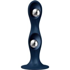 Comprar SATISFYER - DOUBLE BALL-R DILDO SILICONA AZUL al mejor precio - Envíos Discretos