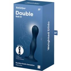 Comprar SATISFYER - DOUBLE BALL-R DILDO SILICONA AZUL al mejor precio - Envíos Discretos