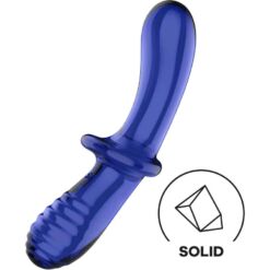 Comprar SATISFYER - DOUBLE CRYSTAL DILDO AZUL al mejor precio - Envíos Discretos