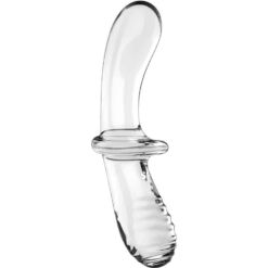 Comprar SATISFYER - DOUBLE CRYSTAL DILDO TRANSPARENTE al mejor precio - Envíos Discretos