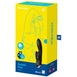 Comprar SATISFYER - DOUBLE FLEX VIBRADOR APP NEGRO al mejor precio - Envíos Discretos