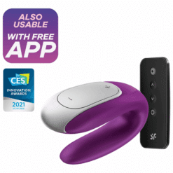 Comprar SATISFYER - DOUBLE FUN PARTNER VIBRADOR LILA al mejor precio - Envíos Discretos