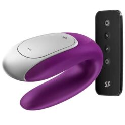 Comprar SATISFYER - DOUBLE FUN PARTNER VIBRADOR LILA al mejor precio - Envíos Discretos