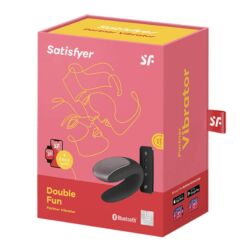 Comprar SATISFYER - DOUBLE FUN PARTNER VIBRADOR NEGRO al mejor precio - Envíos Discretos